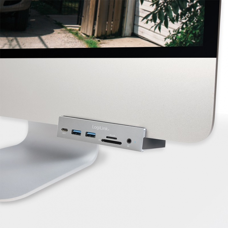 Imagine Docking station USB-C la HDMI 4K@30Hz, 2 x USB 3.0, 1 x USB-C Argintiu , Logilink UA0347